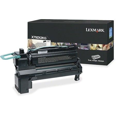 Lexmark Toner Cartridge, 20000 Page-Yield, Black, Max. Page Yield: 20, 000 X792X2KG