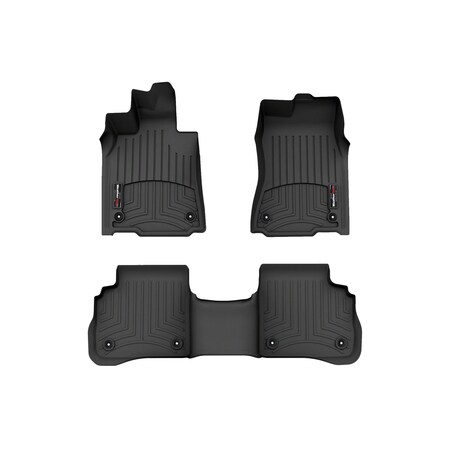 Weathertech Black, Front and Rear Floorliners 441681-1-2