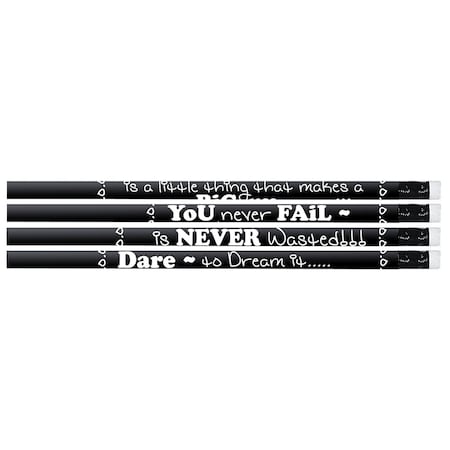 Musgrave Pencil Co Chalkboard Talk Motivational Pencil, 144PK MUS2547G