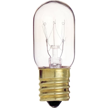 Satco 15W Clear Intermediate Base T7 Incandescent Tubular Appliance Light Bulb S4722