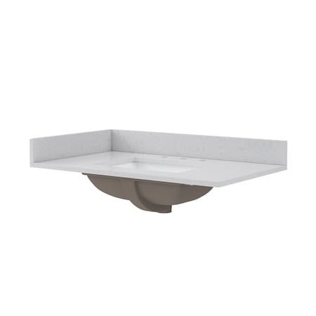 Craft And Main Quartz Vanity Top, 37x22 in QZ37228CVR