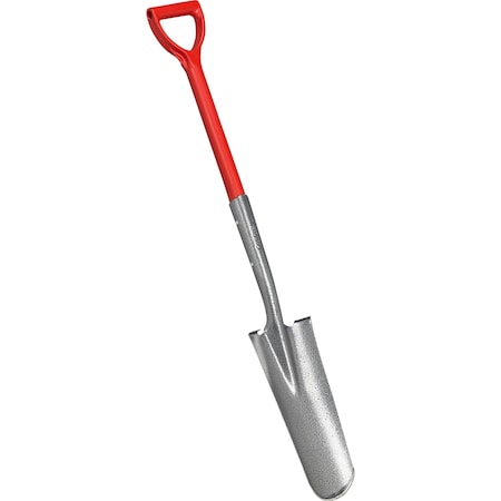 Corona Tools Closed-Back Drain Spade Shovel, 14-Gauge, 27 in. Solid-Core Fiberglass D-Grip Handle SS 62130