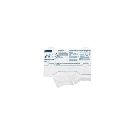 Scott Toilet Seat Covers, 15in Width x 17in Length, For Toilet, White, 125PK 7410