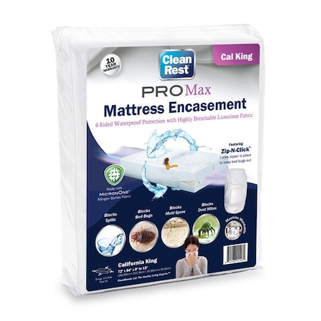 Cleanrest Mattress/Box Spring Protector, 72"W, White 845168011082