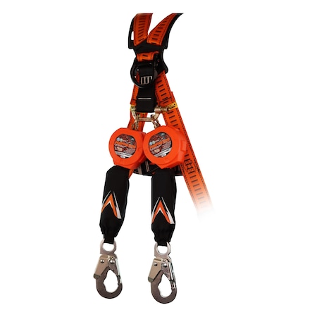 Malta Dynamics Pygmy Hog Self-Retracting Lifeline, 6 ft. Length, 2 Leg(s), 310 lb Weight Capacity C7102D-G2