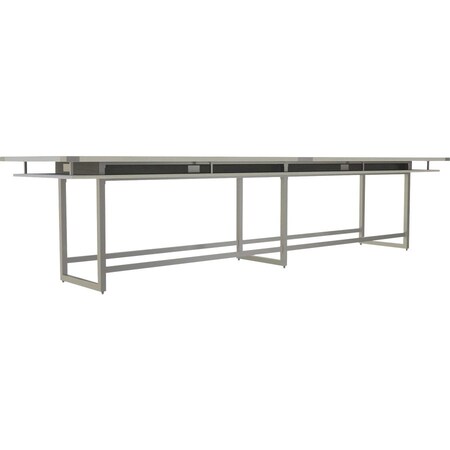 Mirella Conference Table, Steel Frame, Silver MRH16WAH