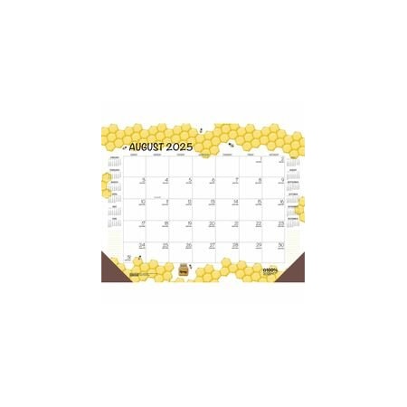 House Of Doolittle Recycled Honeycomb Desk Pad Calendar, 22x17, White/Multicolor Sheets, 12-Month (Aug to July): 2023 1565