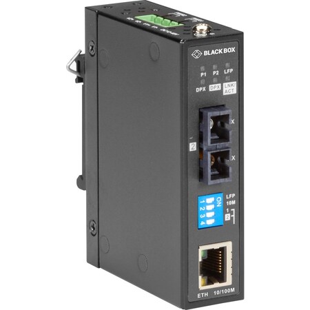 Black Box Black Box Media Converter, Ethernet to Singlemode Fiber SC, 10/100 Mbps LMC282A