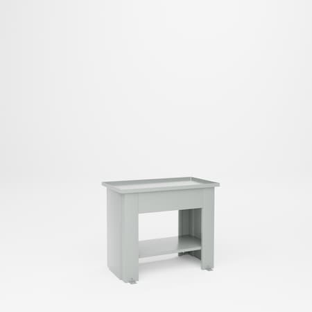 Pucel Drain Top Bench with Door, 36 in W x 20 in D x 30 in H, Gray CF-3630