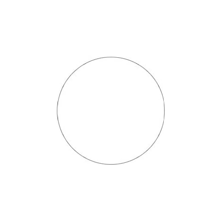 Bubblefast 1 1/2'' Circles - White Removable Labels BFDL1491WH