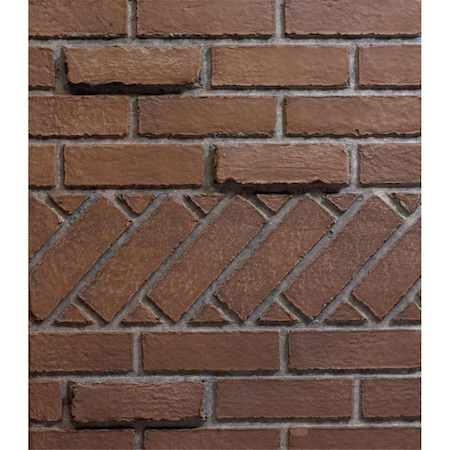 Mobiliario 32 in. Liner for Deluxe Fireboxes, Banded Brick MO2214719