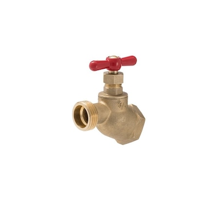B & K Hose Bibb, 3/4 in Connection, FIP x MHT, Brass Body 102-414