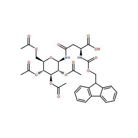 Ak Scientific Fmoc-L-Asn(beta-D-Glc(Ac)4)-OH (100mg), CAS 154395-64-9 AG1009-100mg