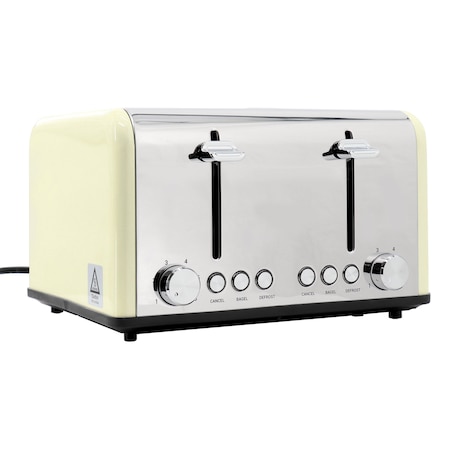 Redmond 4-Slice Extra Wide Slot 1650W Stainless Steel Toaster in Cream ST006CRUSNP