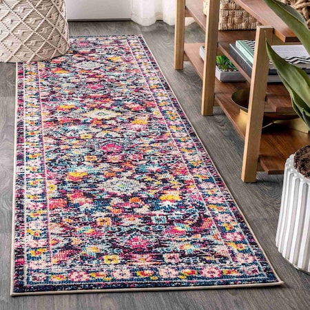 Jonathan Y Modern Persian Boho Floral Multi/Purple 2 ft. x 8 ft. Runner Rug MDP200A-28