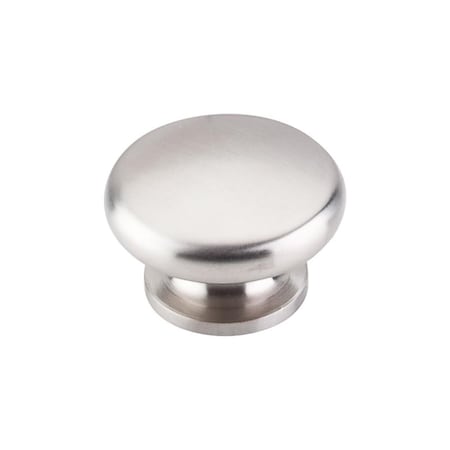 Grandoldgarden 1.25 in. Brickell 89401 Small Flat Top Knob, Stainless Steel GR3207276
