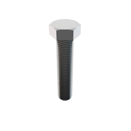 Zoro Select Not Graded, 3/8"-24 Hex Head Cap Screw, Plain Stainless Steel, 1-3/4 in L MS35308-365D