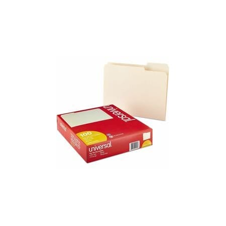Universal File Folders, Manila, 100PK UNV12113