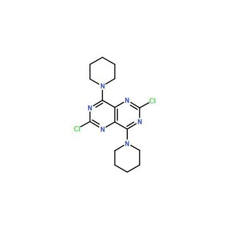 Ak Scientific 2, 6-Dichloro-4, 8-di(piperidin-1-yl)pyrimido[5, 4-d]pyrimidine (5g), CAS 7139-02-8 1084AC-5g