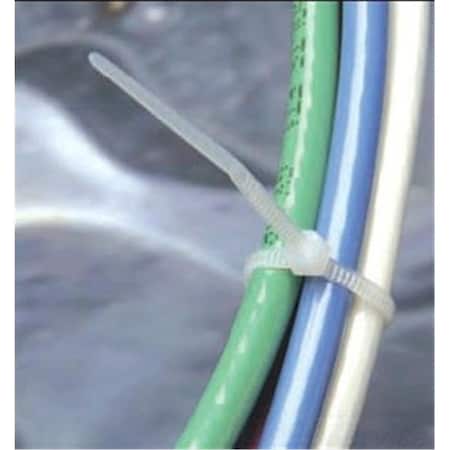 Light House Beauty Cable Tie, 14-1/2 in L, 4-1/8 in Max Bundle Dia., White, Nylon 6/6, 50 lb Strength LI2683338