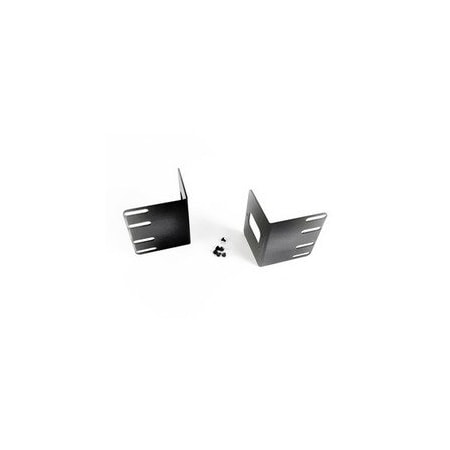 Cable Wholesale 2U 23 inch Telco Rack Mounting Brackets (pair) Black Powder Coat 68F1-23020