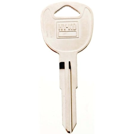 Hy-Ko Automotive Key Blank, Brass, Nickel, For: Kia Vehicle Locks 11010KK1
