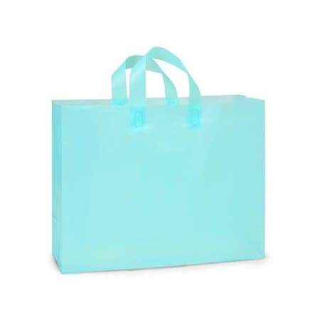 Nashville Wraps Aqua Blue Plastic Gift Bags, Vogue 16x5x12, 3 mi, 100PK BVAQP