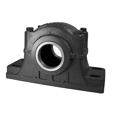 Pti Split Pillow Block Housing, 4 Bolt Holes, 2-1/4IN Bolt, Cast Iron SDAF3184