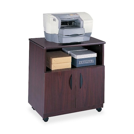 Safco Mobile Machine Stand, Mahogany 1850MH