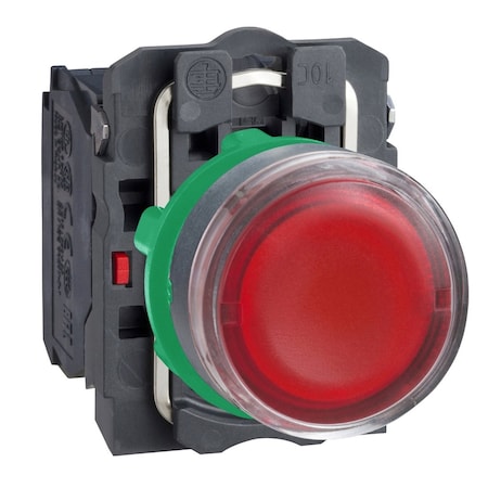 Schneider Electric Illuminated Push Button, Flush, Momentary Action, Not Applicable Release, Illuminated, Red XB5AW3465