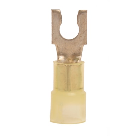 Hillsdale Terminal Fork Terminal, #8 Stud Size, 10 AWG, Nylon Insulated, 500 PK 50281BZN