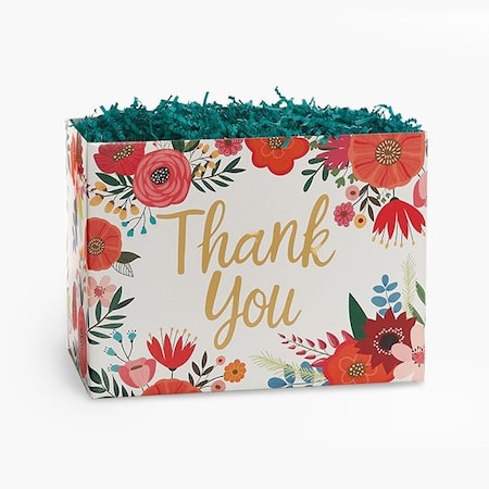Nashville Wraps Thank You Flowers Basket Box, Large 10.25x6x7.5, 6PK TYFL