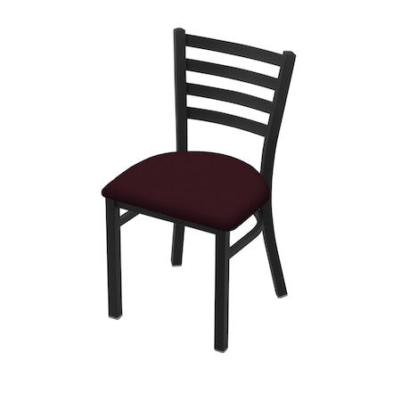Holland Bar Stool Co 400 Jackie 18" Chair with Black Wrinkle Finish and Canter Bordeaux Seat 40018BW005