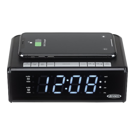Jensen Clock Radio with Qi Charging QiCR-200