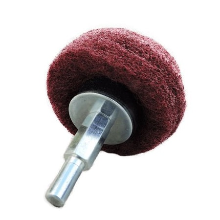 Renegade Products Usa 2 Inch Mushroom Scuff Pad with Shank LRSRPSCP2