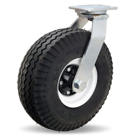 Hamilton Zinc Plated Cush-N-Aire Swivel Caster, 25" Pneumatic Air-Filled Tire S-71250-PR