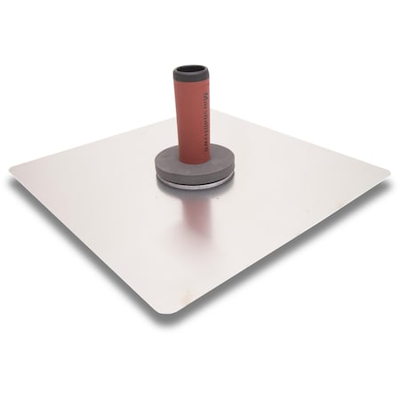 Marshalltown Aluminum Hawk, 13 1/2 x 13 1/2 in, DuraSoft Handle, Drywall Hawk, Masonry Hawk 2D