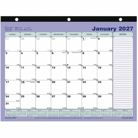 Rediform Brownline Monthly Desk Pad Calendar, 11 x 8.5, 2022 C181721
