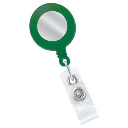 Brady Round Badge Reel - Plastic - 100 / Pack - Green 2120-3104
