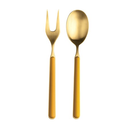 Mepra Fantasia Ice Gold Serving Set - 2 Pieces - Mustard 10O722110OI