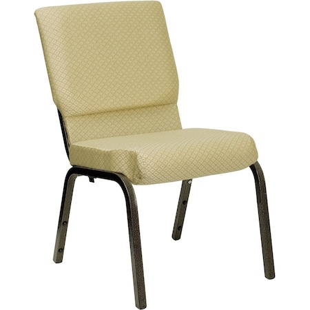 Flash Furniture Fabric Church Chair, Beige XU-CH-60096-BGE-GG