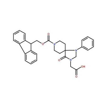 Ak Scientific Fmoc-3-carboxymethyl-1-phenyl-1, 3, 8-triazaspiro[4.5]decan-4-one (5g), CAS 215190-27-5 6762AH-5g