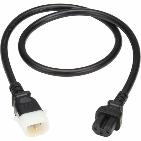 Eaton Tripp Lite series PDU Power Cord C15 to P-Lock C14 Heavy-Duty 15A 250V 14AWG 3ft Black, 6PK P018-E03-6