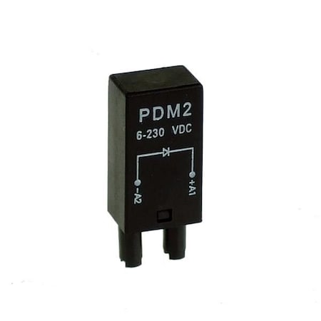 Imo Automation Relay Socket Plug-in Module 6-230 VDC, Diode, +A1 to -A2 PDM2