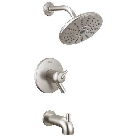 Delta Trinsic Tempassure 17T Series H2Okinetic Tub & Shower Trim In Stainless T17T459-SSH2O