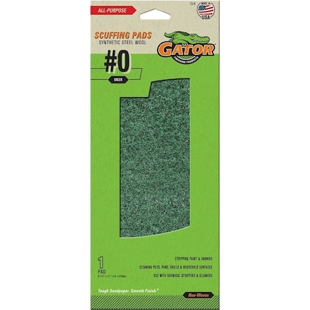 Gator Cleaning and Stripping Pad, 11 in L, 4-1/2 in W 7318