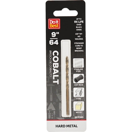Do It Best 9/64'' Cobalt Drill Bit QJDIB-DB-035A