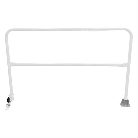 Vestil Steel Dock Safety Swing Gate 6 Ft. Length White SSG-6-WT