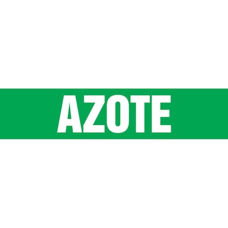 Accuform FRENCH PIPE MARKER AZOTE LANGUAGE CRPK531STC