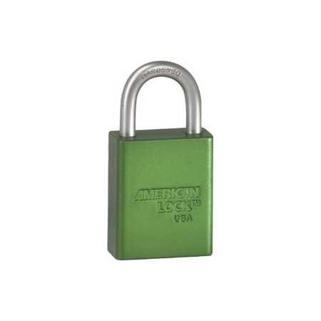 Master Lock Co Safety Padlock 1in Shackle Green, Keyed Alike A1105KA53347 GRN